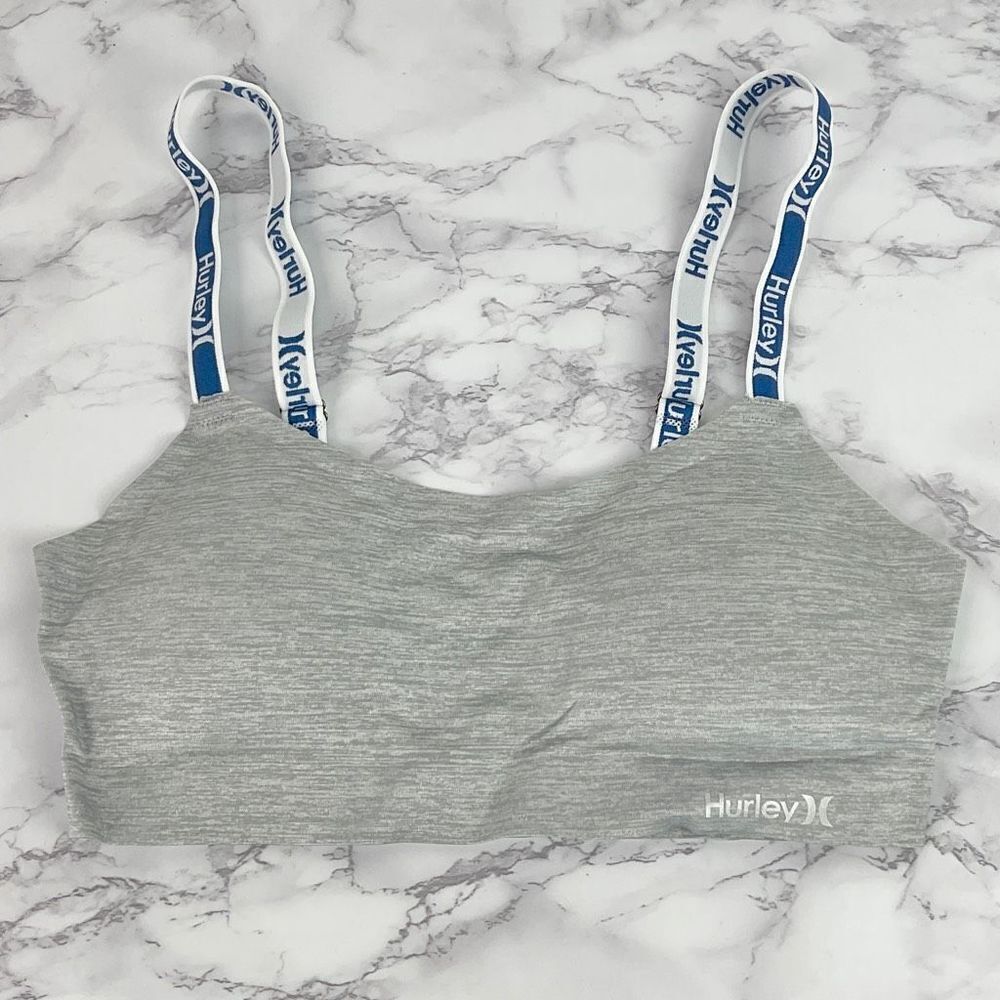 Hurley Heather Grey Bralette Small NWT